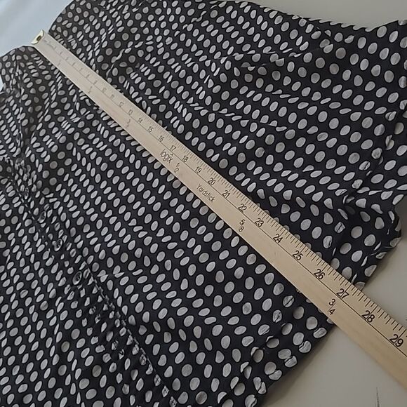 2X Ecologie COTTON POLKA DOT LIGHTWEIGHT Black white button front SHIRT 2 X XXL - Picture 2 of 9